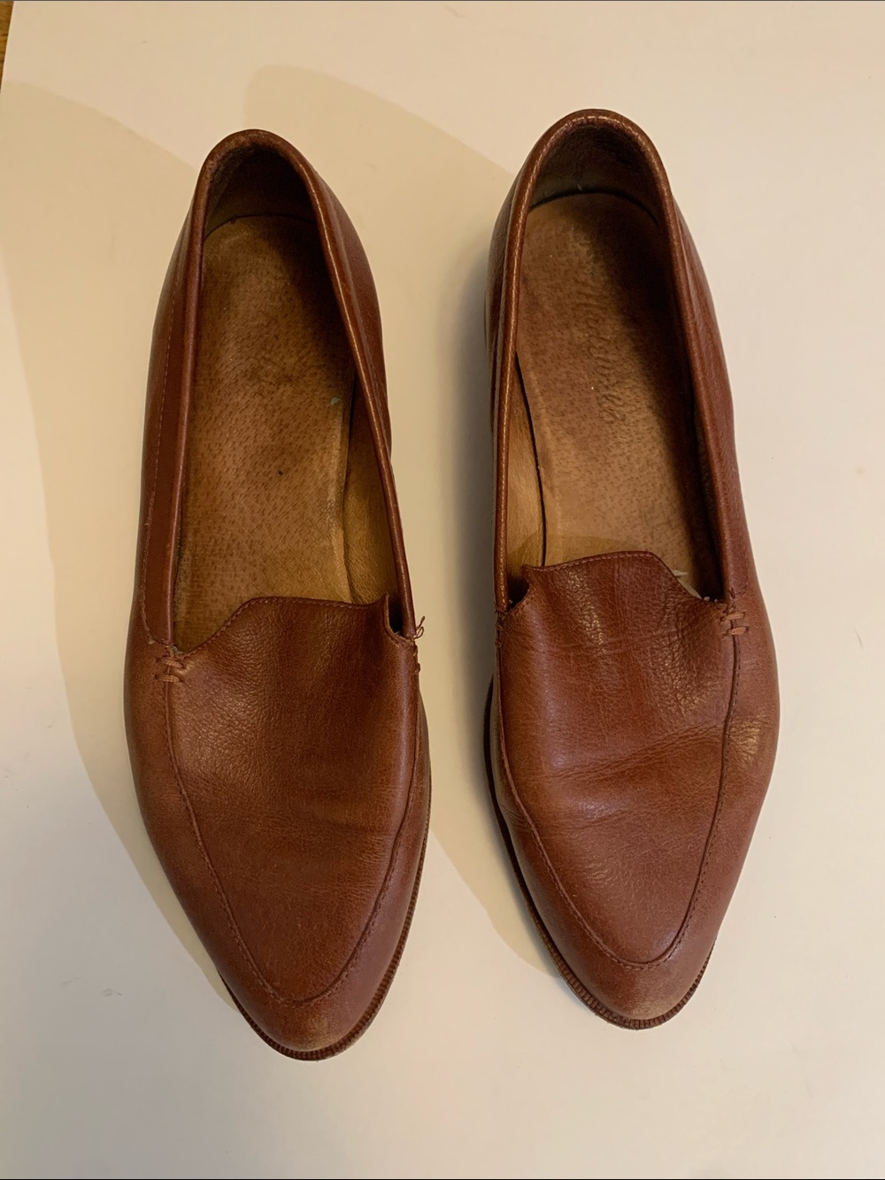 Madewell Francis Loafer size 8.5 | Women's Tan Leather Pointed-Toe Loafers